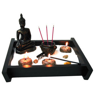 Zen Garden with Candles